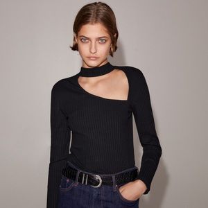 ZARA CUT OUT BLACK TOP
